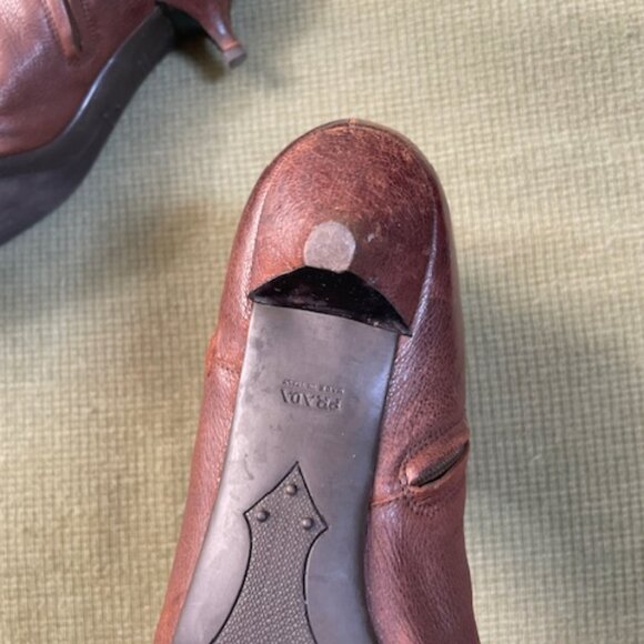 Prada brown leather ankle boot 38EUR - Picture 12 of 14